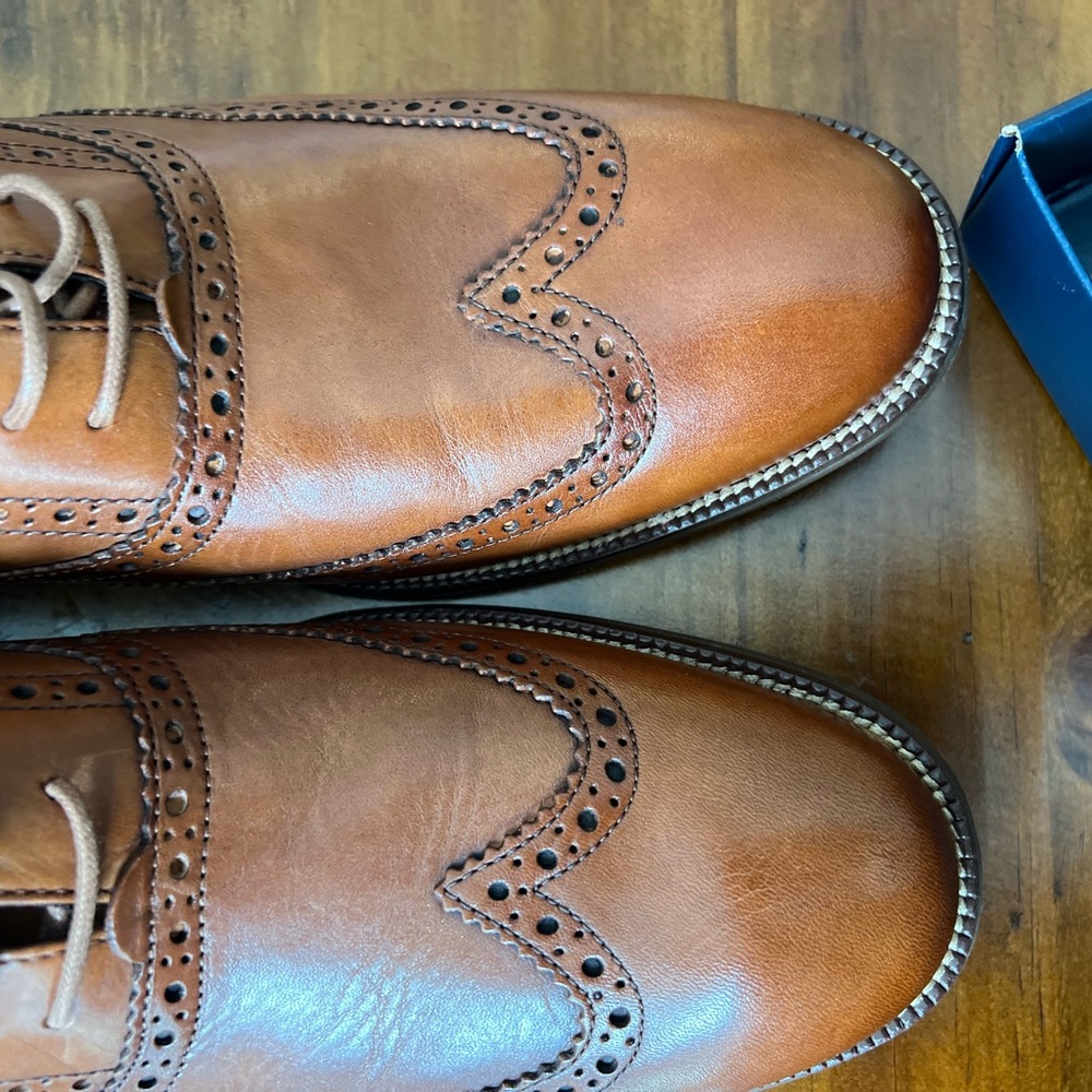 Cole Haan Brown Leather Oxfords - Picture 5 of 9